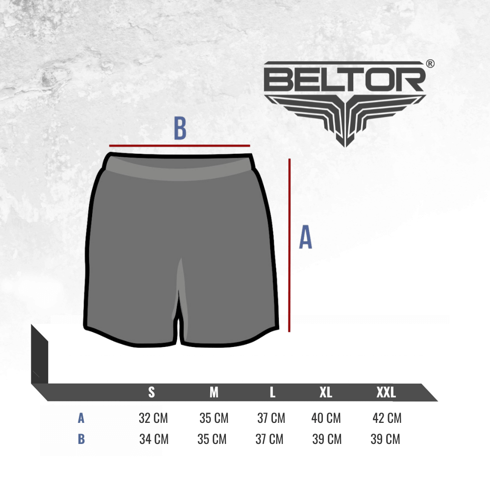 Beltor pro short pants Poland size chart