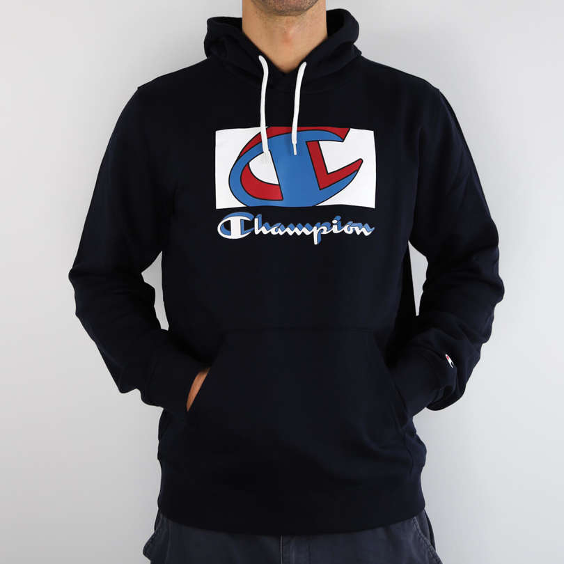 Champion - Hooded Sweatshirt Legacy Navy 001 | Clothes \ Man \ Sweatshirts  & Hoodies NEW Nowości | Lazy Superman