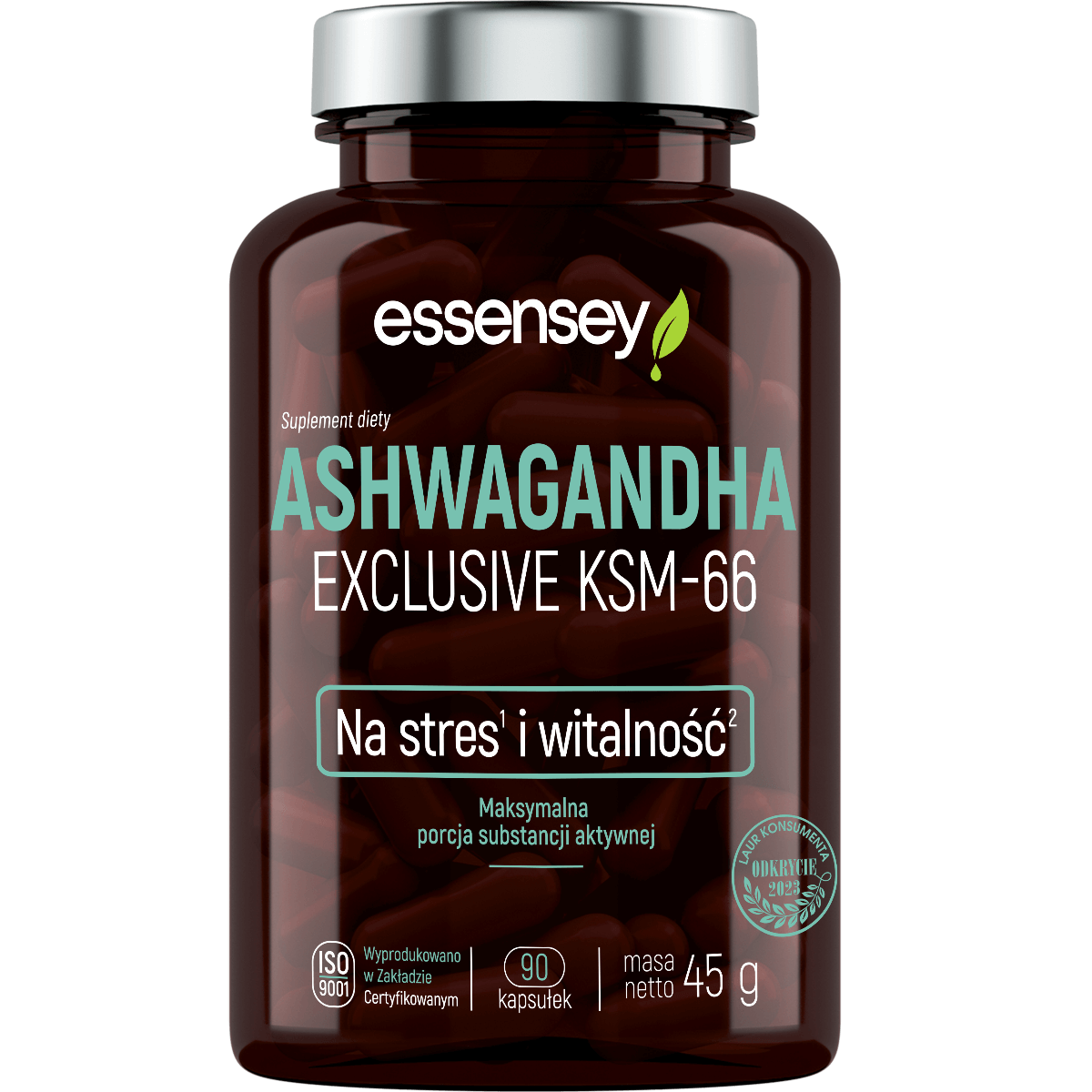 Essensey - Ashwagandha Exclusive KSM-66 - 90 caps.