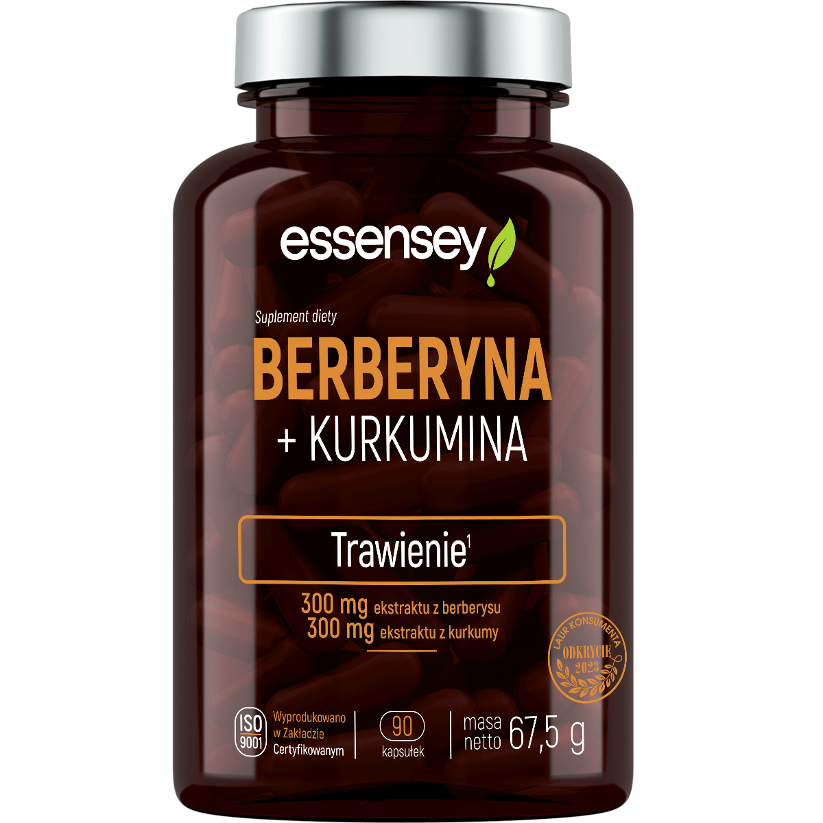 Essensey - Berberine + Curcumin - 90 caps.