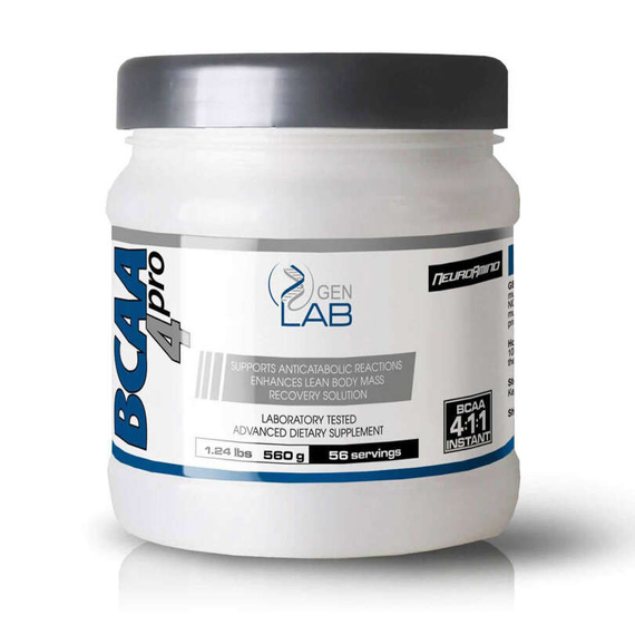 GenLab - BCAA 4 PRO - 560 g - grapefruit