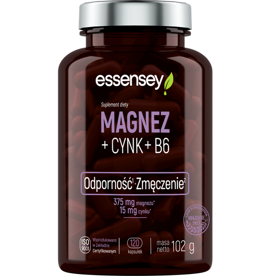 Essensey - Magnesium + Zinc + B6 - 120 caps.