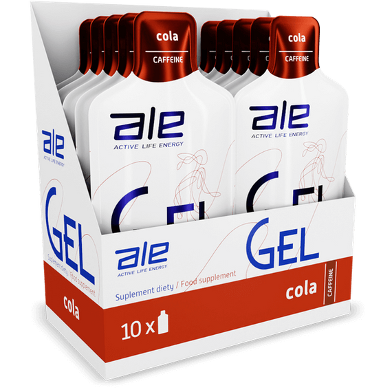 ALE - Display ALE Thunder GEL - 10x 55,5 g Caffeine Cola - EXPIRY DATE: 02/2025