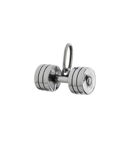 Fit Kolekcja - Oxidised Sterling Silver Pendant DUMBBELL 004