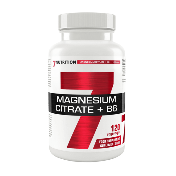 7Nutrition - Magnesium Citrate + B6 - 120 wege kaps.