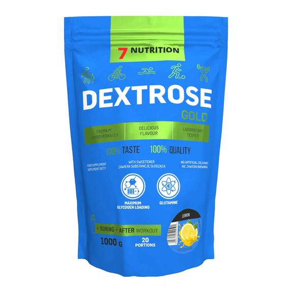 7Nutrition - Dextrose Gold 1 kg - cytrynowy