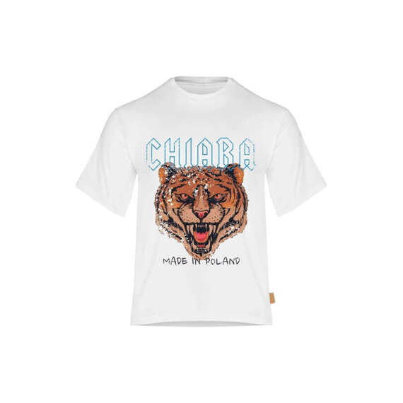 Chiara Wear - T-shirt oversize ROAR - biały